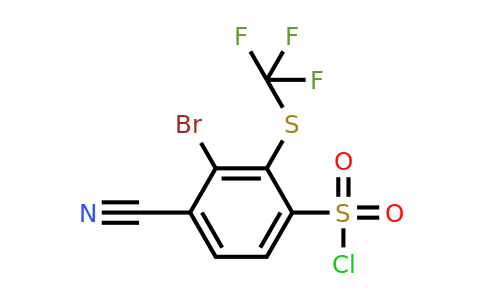 1807006-26-3 | 3-Bromo-4-cyano-2-(trifluoromethylthio)benzenesulfonylchloride