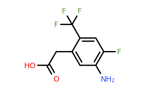 1807007-06-2 | 5-Amino-4-fluoro-2-(trifluoromethyl)phenylacetic acid