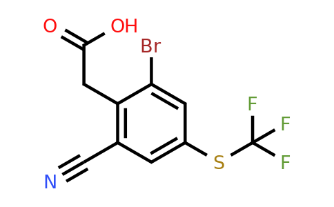 1807007-64-2 | 2-Bromo-6-cyano-4-(trifluoromethylthio)phenylacetic acid