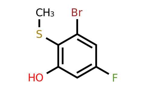 1807007-92-6 | 2-Bromo-4-fluoro-6-hydroxythioanisole