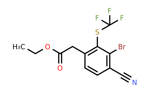 1807008-08-7 | Ethyl 3-bromo-4-cyano-2-(trifluoromethylthio)phenylacetate