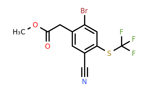 1807008-44-1 | Methyl 2-bromo-5-cyano-4-(trifluoromethylthio)phenylacetate