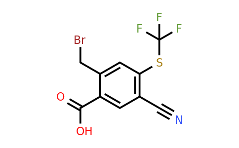1807009-94-4 | 2-Bromomethyl-5-cyano-4-(trifluoromethylthio)benzoic acid