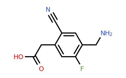 1807011-57-9 | 4-Aminomethyl-2-cyano-5-fluorophenylacetic acid