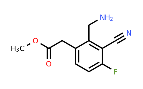 1807011-64-8 | Methyl 2-aminomethyl-3-cyano-4-fluorophenylacetate