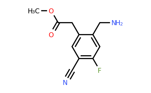 1807011-68-2 | Methyl 2-aminomethyl-5-cyano-4-fluorophenylacetate