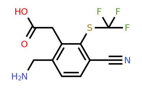 1807012-11-8 | 6-Aminomethyl-3-cyano-2-(trifluoromethylthio)phenylacetic acid
