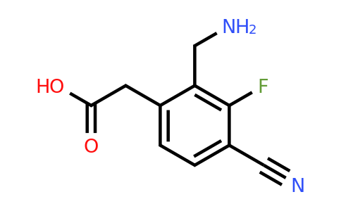 1807012-71-0 | 2-Aminomethyl-4-cyano-3-fluorophenylacetic acid