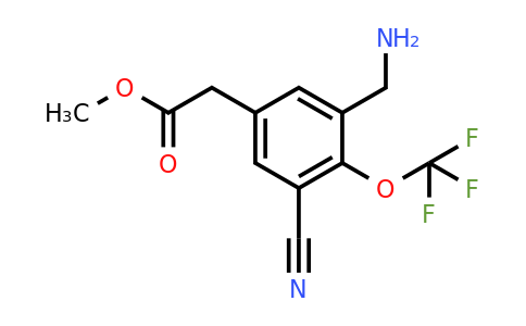 1807015-61-7 | Methyl 3-aminomethyl-5-cyano-4-(trifluoromethoxy)phenylacetate
