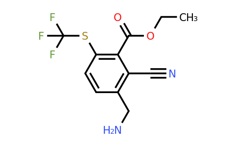 1807015-94-6 | Ethyl 3-aminomethyl-2-cyano-6-(trifluoromethylthio)benzoate