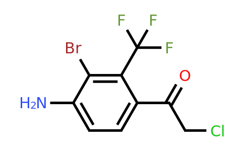 1807016-25-6 | 4'-Amino-3'-bromo-2'-(trifluoromethyl)phenacyl chloride