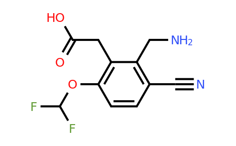 1807016-88-1 | 2-Aminomethyl-3-cyano-6-(difluoromethoxy)phenylacetic acid