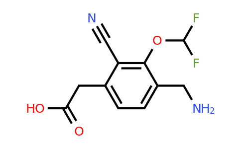 1807017-01-1 | 4-Aminomethyl-2-cyano-3-(difluoromethoxy)phenylacetic acid
