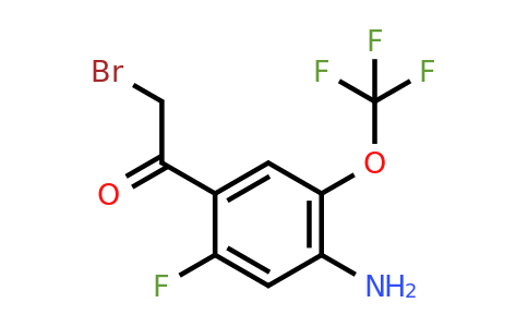 1807017-02-2 | 4'-Amino-2'-fluoro-5'-(trifluoromethoxy)phenacyl bromide