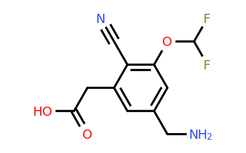 1807017-08-8 | 5-Aminomethyl-2-cyano-3-(difluoromethoxy)phenylacetic acid