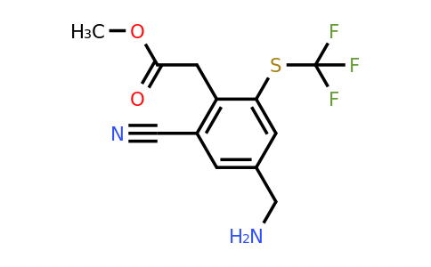 1807017-19-1 | Methyl 4-aminomethyl-2-cyano-6-(trifluoromethylthio)phenylacetate