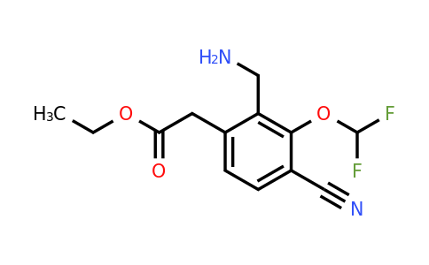 1807017-20-4 | Ethyl 2-aminomethyl-4-cyano-3-(difluoromethoxy)phenylacetate