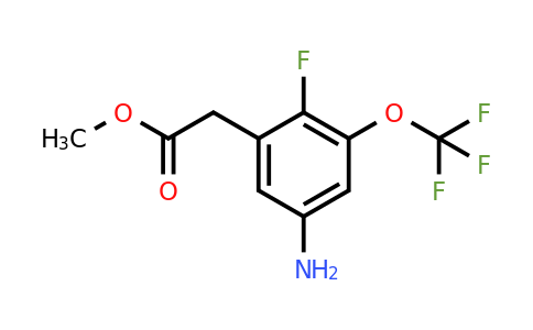 1807017-47-5 | Methyl 5-amino-2-fluoro-3-(trifluoromethoxy)phenylacetate