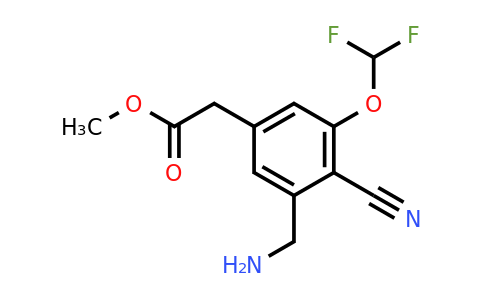 1807017-60-2 | Methyl 3-aminomethyl-4-cyano-5-(difluoromethoxy)phenylacetate