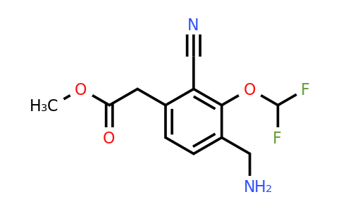 1807017-67-9 | Methyl 4-aminomethyl-2-cyano-3-(difluoromethoxy)phenylacetate