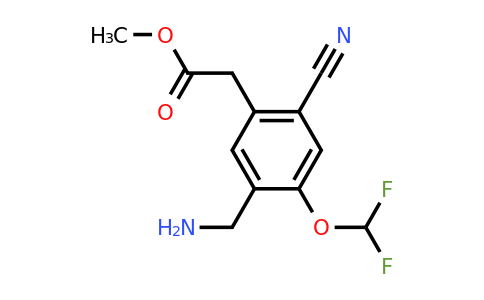 1807017-79-3 | Methyl 5-aminomethyl-2-cyano-4-(difluoromethoxy)phenylacetate