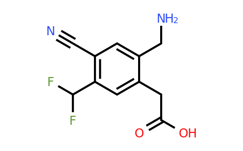 1807019-03-9 | 2-Aminomethyl-4-cyano-5-(difluoromethyl)phenylacetic acid