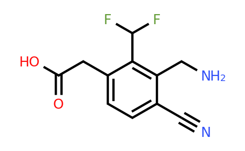 1807019-12-0 | 3-Aminomethyl-4-cyano-2-(difluoromethyl)phenylacetic acid