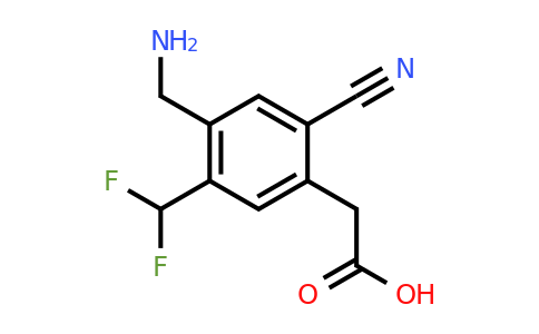 1807019-22-2 | 4-Aminomethyl-2-cyano-5-(difluoromethyl)phenylacetic acid
