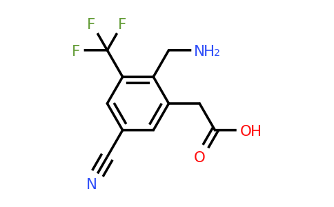 1807020-44-5 | 2-Aminomethyl-5-cyano-3-(trifluoromethyl)phenylacetic acid