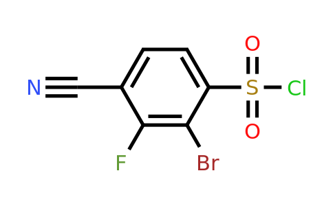 1807022-12-3 | 2-Bromo-4-cyano-3-fluorobenzenesulfonyl chloride