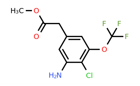 1807022-14-5 | Methyl 3-amino-4-chloro-5-(trifluoromethoxy)phenylacetate