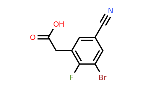 1807022-32-7 | 3-Bromo-5-cyano-2-fluorophenylacetic acid