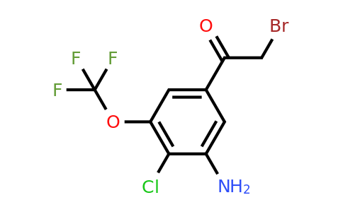 1807022-40-7 | 3'-Amino-4'-chloro-5'-(trifluoromethoxy)phenacyl bromide