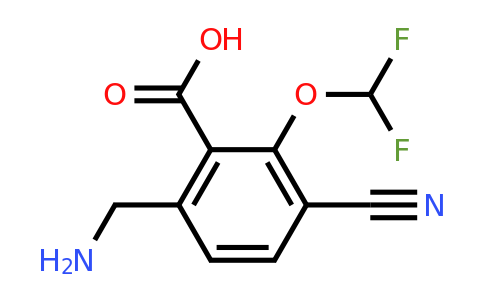 6-Aminomethyl-3-cyano-2-(difluoromethoxy)benzoic acid