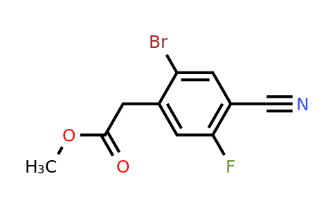 1807022-67-8 | Methyl 2-bromo-4-cyano-5-fluorophenylacetate