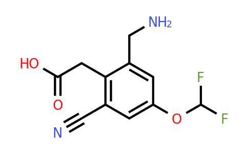 1807022-85-0 | 2-Aminomethyl-6-cyano-4-(difluoromethoxy)phenylacetic acid