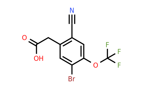 1807023-05-7 | 5-Bromo-2-cyano-4-(trifluoromethoxy)phenylacetic acid