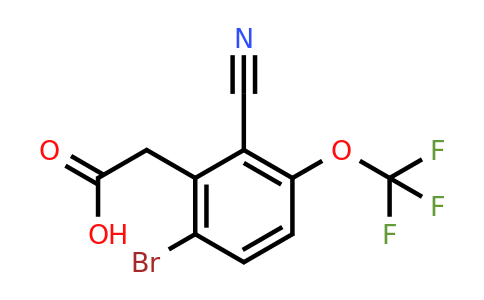 1807023-11-5 | 6-Bromo-2-cyano-3-(trifluoromethoxy)phenylacetic acid