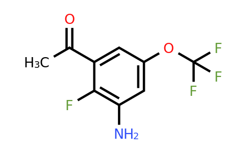 1807023-65-9 | 3'-Amino-2'-fluoro-5'-(trifluoromethoxy)acetophenone