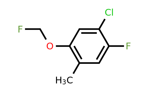 1807025-43-9 | 4-Chloro-5-fluoro-2-(fluoromethoxy)toluene