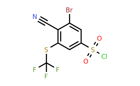 1807025-51-9 | 3-Bromo-4-cyano-5-(trifluoromethylthio)benzenesulfonyl chloride