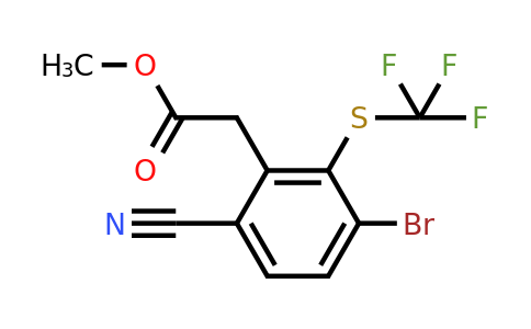 1807025-66-6 | Methyl 3-bromo-6-cyano-2-(trifluoromethylthio)phenylacetate