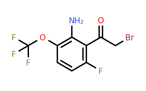 1807026-04-5 | 2'-Amino-6'-fluoro-3'-(trifluoromethoxy)phenacyl bromide