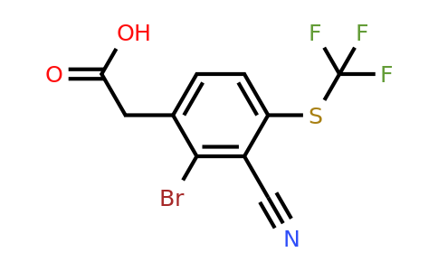 1807028-42-7 | 2-Bromo-3-cyano-4-(trifluoromethylthio)phenylacetic acid