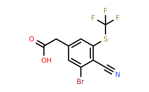 1807028-58-5 | 3-Bromo-4-cyano-5-(trifluoromethylthio)phenylacetic acid