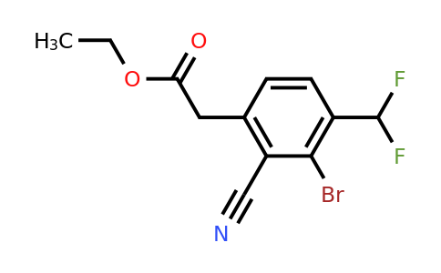 1807030-51-8 | Ethyl 3-bromo-2-cyano-4-(difluoromethyl)phenylacetate