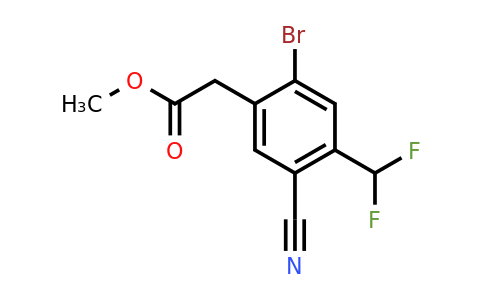 1807030-62-1 | Methyl 2-bromo-5-cyano-4-(difluoromethyl)phenylacetate