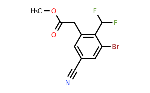 1807030-68-7 | Methyl 3-bromo-5-cyano-2-(difluoromethyl)phenylacetate