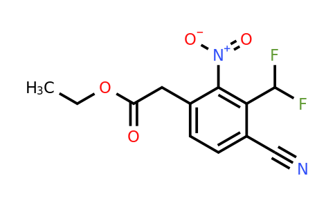 1807030-89-2 | Ethyl 4-cyano-3-difluoromethyl-2-nitrophenylacetate