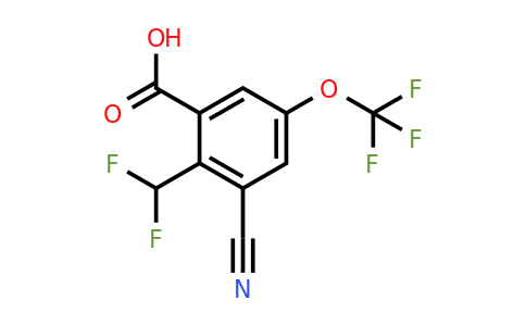 1807031-45-3 | 3-Cyano-2-difluoromethyl-5-(trifluoromethoxy)benzoic acid